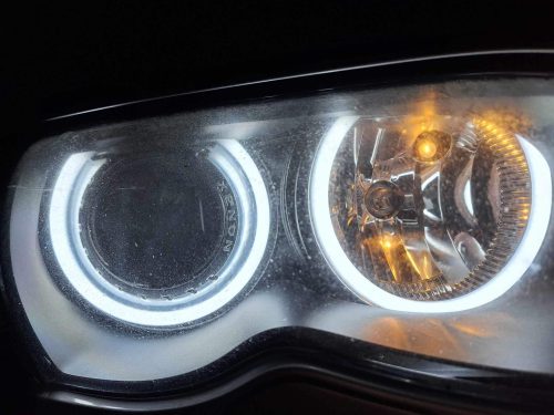 BMW E36 / E39 / E38 / E46 (Xenon) – SMD LED Angel Eyes szett, Opál búrás, Fehér