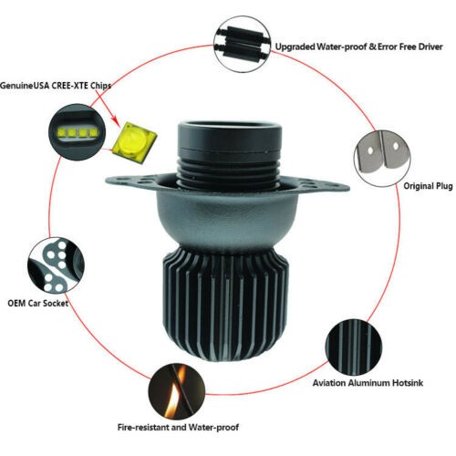 Bmw E90/E91 Jégfehér Angel Eyes Led 35w Valeo LCi Halogén