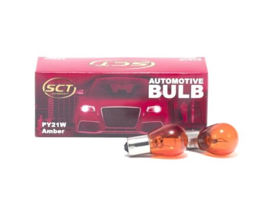 SCT GERMANY PY21W AMBER 12V 10DB