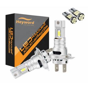   H7 LED Fényszóró Szett – 45W – 6500K + T10 helyzetjelző pár