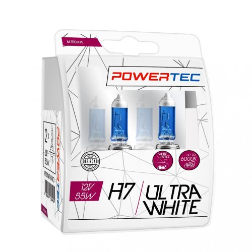 H7 55W M-TECH Powertec UltraWhite H7 12V DUO 